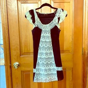 Urban Stitch Black and White Lace Dress